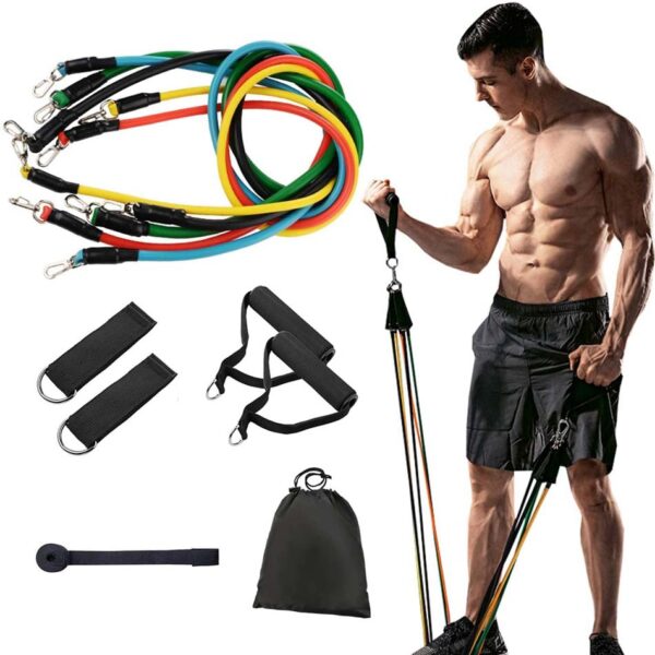 Gym Fitness Resistance Bands Set Hanging Belt Yoga Stretch Pull Up Assist Rope Straps Crossfit Training Workout Equipment